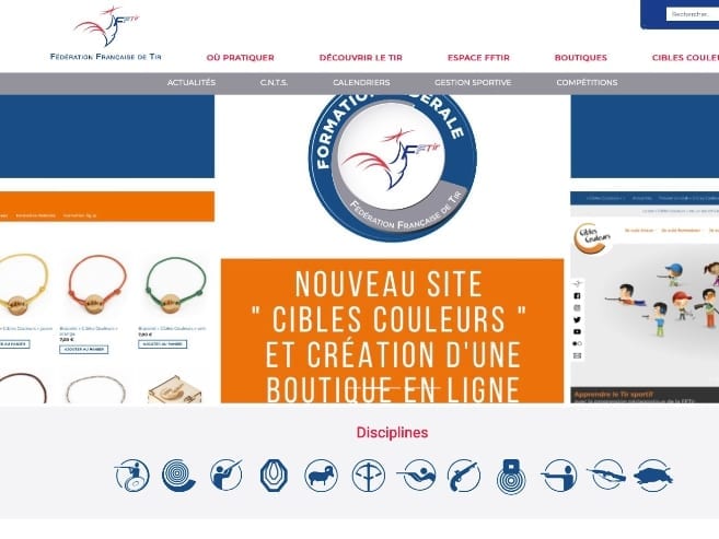 Nouveau site web fédération française de tir